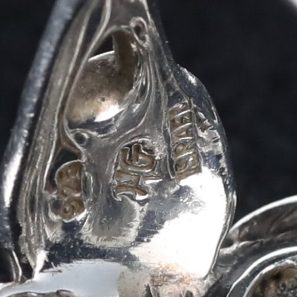 Designer Hagit Gorali ring size 7 1/2 925 Sterling Silver with blue topaz stones - Picture 10 of 12